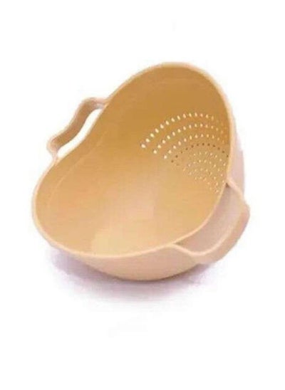 اشتري Half and Half strainer for washing rice and fruits  white في السعودية