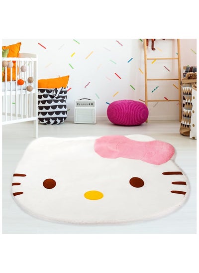 Buy Cute rugs, kawaii cartoon rugs, decorative round rugs for bedrooms, soft plush rugs with wool backing, decorative bedside rugs for bedrooms or living room in Saudi Arabia