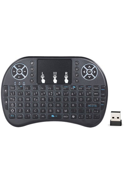 Buy Wireless Keyboard Remote Control With Touchpad For Smart TV Black in Saudi Arabia