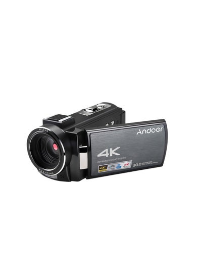 اشتري Andoer HDR-AE8 4K WiFi Digital Video Camera Camcorder DV Recorder 30MP 16X Digital Zoom IR Night Vision 3 Inch IPS LCD Touchscreen في السعودية