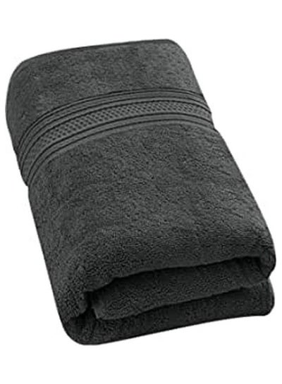 Buy Egyptian Cotton Solid Pattern, Beach Towels Grey in Egypt