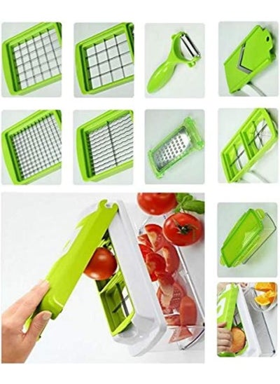 اشتري Easy and quick vegetable cutter, 7 pieces في السعودية