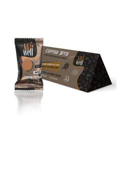 Buy ALL IS WELL Coffee Bites - Energy Boosting Snack with Real Coffee Extract (10g each, Pack of 6) - Gluten-Free & No Preservatives in UAE