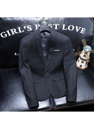 Buy Trendy Luxury Mens Blazer Slim Fit Light Blue black in UAE