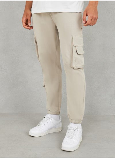 اشتري Solid Cargo Jogger with Zipper Pockets في السعودية