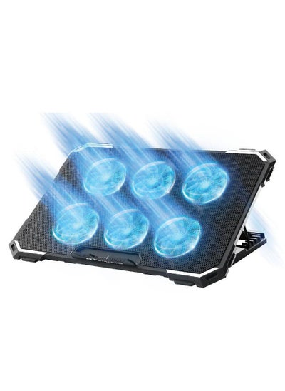 Buy Standard ICE-06N  RGB Gaming Laptop Cooling Pad Stand – 6*blue Led Fans – UP to 17 Inch in Egypt