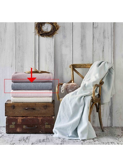 Buy Karaca Home Remas Gray Double Softline Blanket in UAE