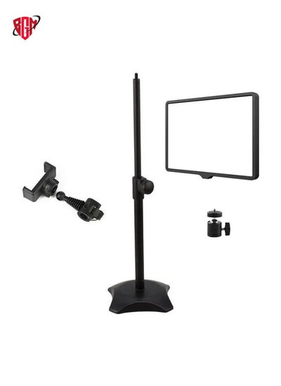 Buy 10 Inch 3000-6500K Three-color Temperature Photography Flat-panel Live Fill Light,Spec: 42cm Bracket in UAE