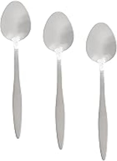 اشتري Nouval Fashion Stainless Steel Table Spoon Set of 3 Pieces - Silver في مصر