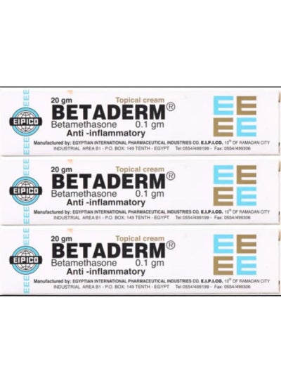 Buy 3 Pack BETADERM topical Cream - 20GM in UAE