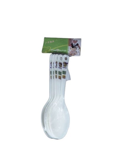 Buy set of baby feeding spoons five pieces Multicolor in Egypt