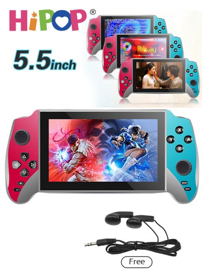 Buy Handheld Games Console with 3000 Games,5.5 Inch HD Screen Retro Arcade Games,Support with Video Playback,Music and Ebooks,3000mAh High-Capacity Battery,Video Game Consoles for Kids and Adults in Saudi Arabia