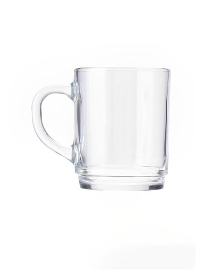 Buy Glass tea cup with handle - transparent in Egypt