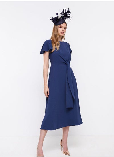 Buy Tie Waist Midi Dress in Saudi Arabia