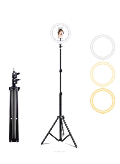 Buy 10 Inch Floor Standing Led Stepless Dimming Beauty Lamp Fill-In Light For Beauty Eyebrows Eyelashes Eye Protection Multifunctional Floor Lamp High-Foot Lamp Vertical Lamp Bracket Can Be Up To 5.6 Ft in Saudi Arabia