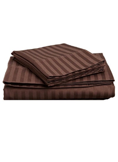 Buy Extra Deep Pocket Sheets 100% Cotton 3 Piece Sheet Set 180x200+20cm in UAE