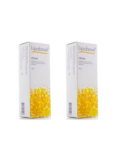 Buy Lipobase Pack Of 2 Moisturizing Cream for Dry Skin 100g in Saudi Arabia