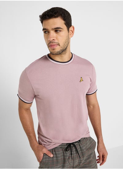 اشتري MENS CREW NECK TEE WITH RIBBED في الامارات