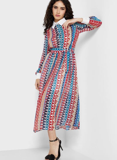 Buy Geometric Print Dress in UAE