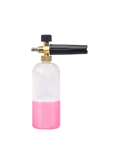 Buy Foam Cannon, with 1/4 Inch Quick Connector, 1 Liter Bottle, Professional Grade, Uick Release for Motorcycle, Car Washing, Roofs, Driveways, Siding Washing, Floors, Windows Washing (Up To 3200 Psi) in UAE