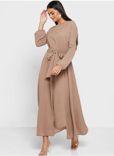 Buy Belted Relaxed Dress in Saudi Arabia