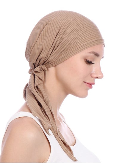 Buy Women Hijab Undercap Islamic Muslim Under Hijab Cap Back Closure Fashion Solid Color Hijab Jersey Headband Inner Under Scarf Hat Hijab Cap with Tie Head Wrap Hat for Women Girls in UAE