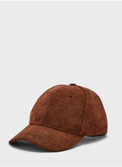 Buy Casual Corduroy  Curve Peak Cap in UAE