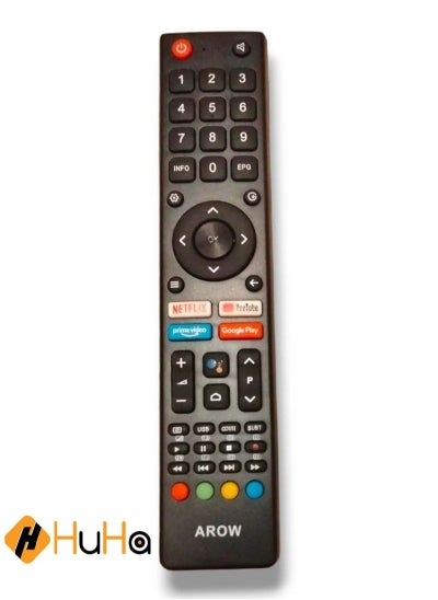 Buy Arrow Smart TV Remote | Replacement Remote Control For Arrow Smart TV LCD LED With Netflix YouTube Google Play & Prime Video Key Buttons in Saudi Arabia