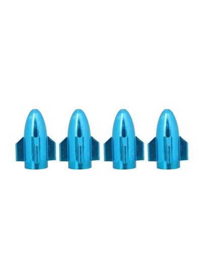 اشتري 4-Piece Rocket Style Car Tire Valve Cap في السعودية