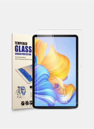 Buy Techie Curved Edges Full Cover Tempered Glass Screen Protector For Honor Pad 8 12 inch 2022 Clear in Saudi Arabia