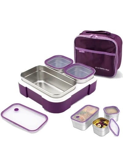 Buy Stainless Steel Lunch Box for Kid School,Office Lunch Containers,Insulated Bento Lunch Box with Bag in Saudi Arabia