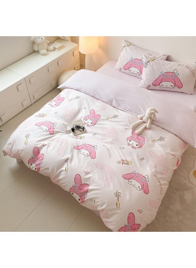 اشتري 4-Piece My Melody Cotton Comfortable Set Fitted Sheet Set Children'S Day Gift Birthday Gift في السعودية