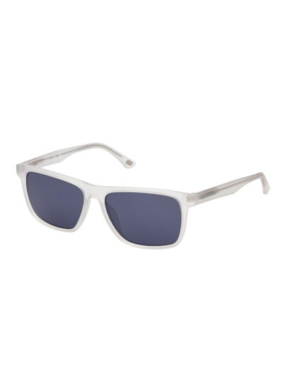 Buy Men's Polarized Rectangular Shape Plastic Sunglasses SE626826D56 - Lens Size: 56 Mm - Crystal in Saudi Arabia