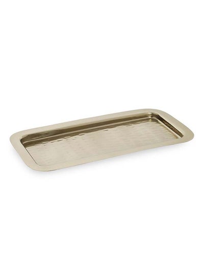 اشتري Ava Towel Tray, Gold - 29.5x1.5 cm في الامارات