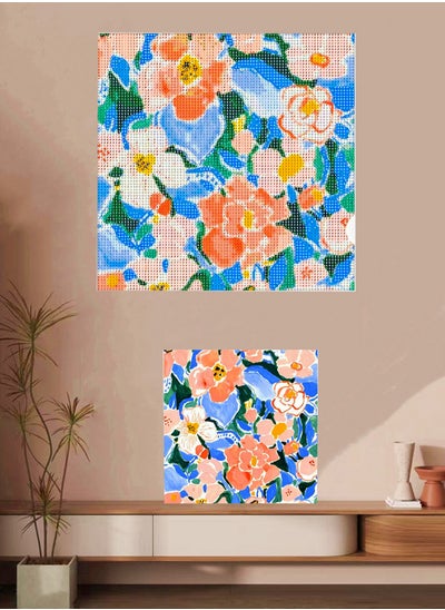 Buy DIY Handcraft Diamond Painting Set Flowers in UAE