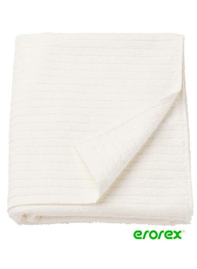 Buy Bath sheet white 100x150 cm in Saudi Arabia