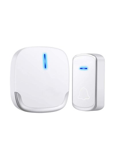 Buy Wireless Doorbell Waterproof LED Indicator Adjustable Volume in Saudi Arabia