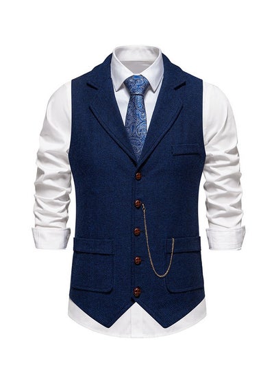 Buy New Retro Lapel Suit Vest in UAE