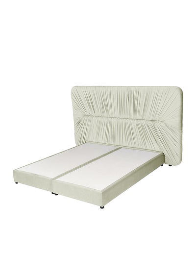 Buy Geno | Velvet Bed Frame - Ivory in Saudi Arabia