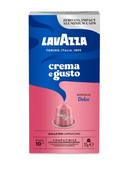 اشتري Nespresso Compatible Crema E Gusto  Dolce 10 Coffee capsules 57g في الامارات