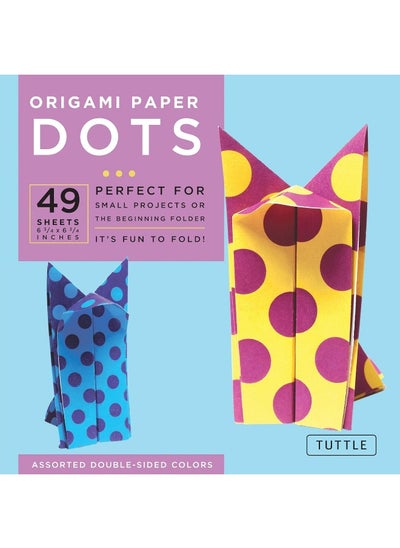 Buy Origami Paper - Dots - 6 3/4" - 49 Sheets: Tuttle Origami Paper: Origami Sheets Printed with 8 Different Patterns: Instructions for 6 Projects Included in UAE