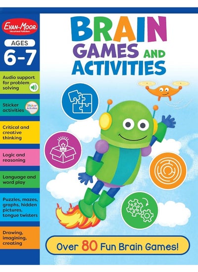 اشتري Brain Games and Activities, Ages 6 - 7 Workbook في الامارات