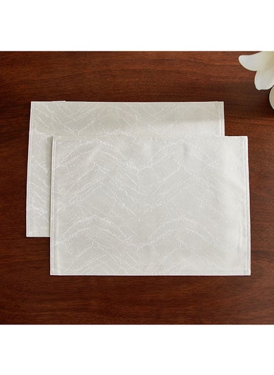 اشتري Harper Marbella 2-Piece Reversible Jacquard Placemat Set 48x33 cm في الامارات