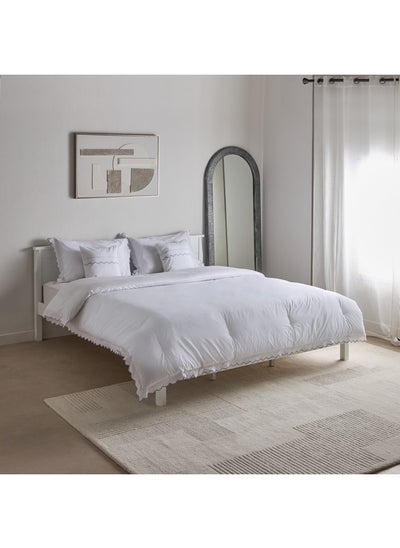 اشتري White Haven Grande Affordables 5-Piece Cotton Scallop Edge King Comforter Set 220 x 240 cm في الامارات