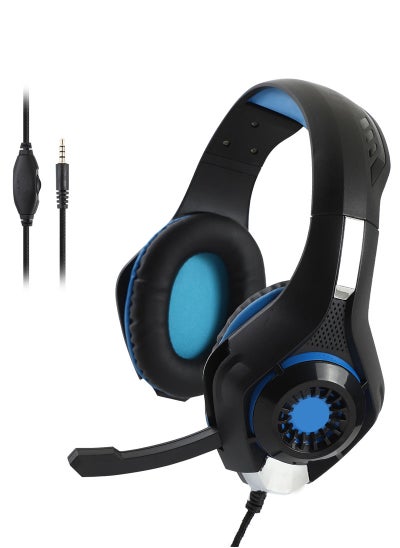 اشتري FX-02 Wired Over Ear Gaming Headset Stereo Sound with Microphone Blue في الامارات