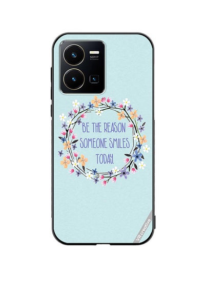 Buy Protective Case Cover For Vivo Y35 Be The Reason Someone Smiles Today Design Multicolour in UAE