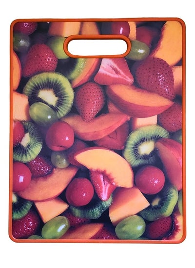 Buy Plastic Cutting Board with Handle for Vegetables and Fruits 37*30cm (Handle Color Random) in Egypt