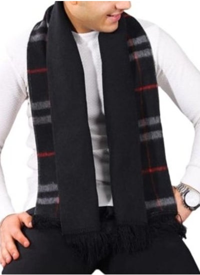 اشتري Double Face Solid and Plaid Check Carreau Pattern Wool Winter في مصر