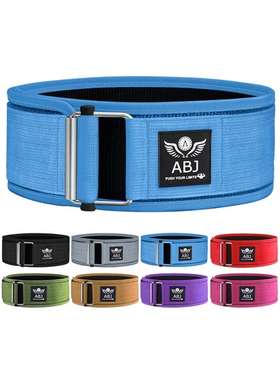 Buy AABJ Self-Locking Weight Lifting Belt- Elite Self-Locking Gym Belt - Premium Support for Functional Fitness, Weightlifting, and Olympic Training - Adjustable and Secure in Saudi Arabia