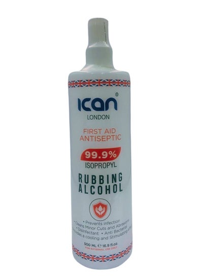 Buy Isopropyl rubbingAlcohol 99.9% First aid Antiseptic 500ml Spray in UAE